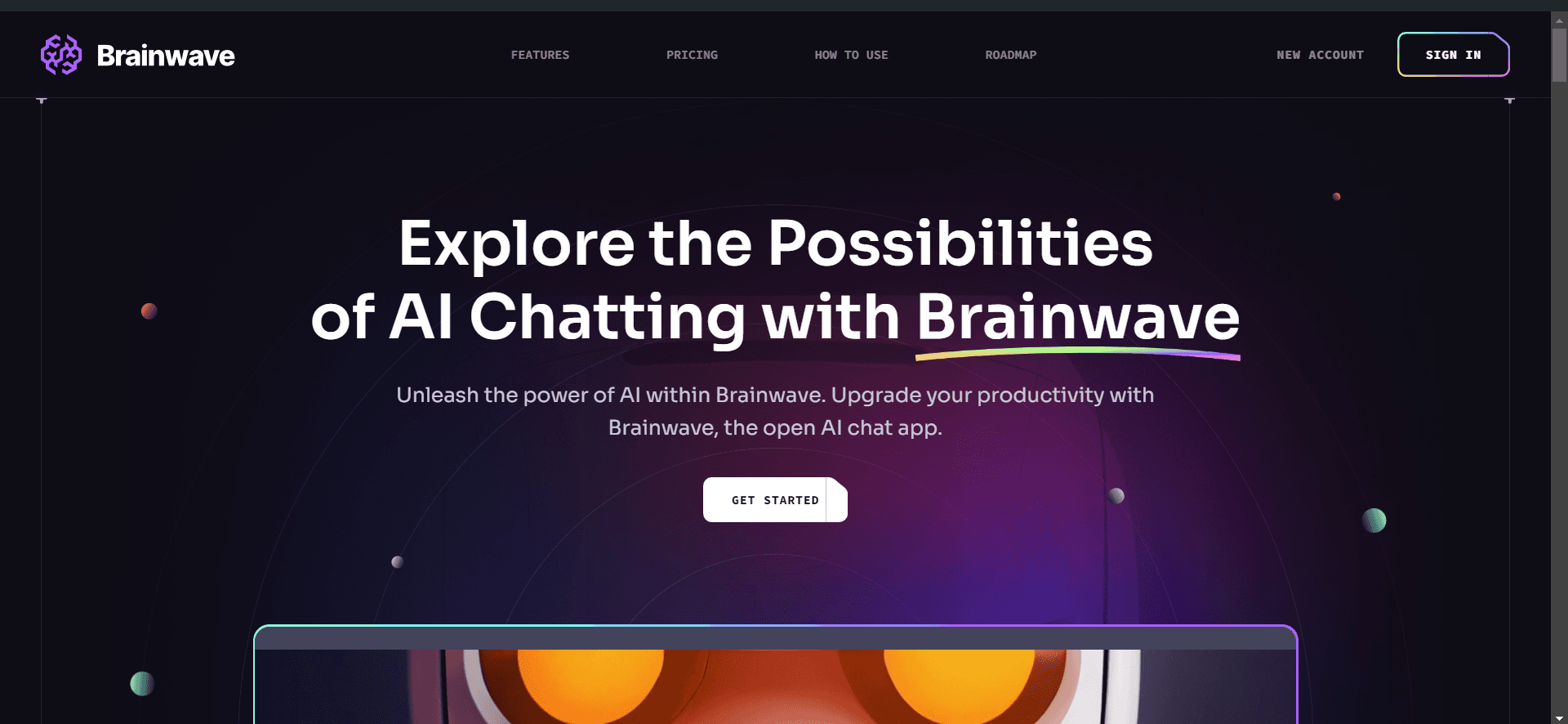 Screenshot of Brainwave  — Brainwave — A modern and interactive landing page built from scratch using React