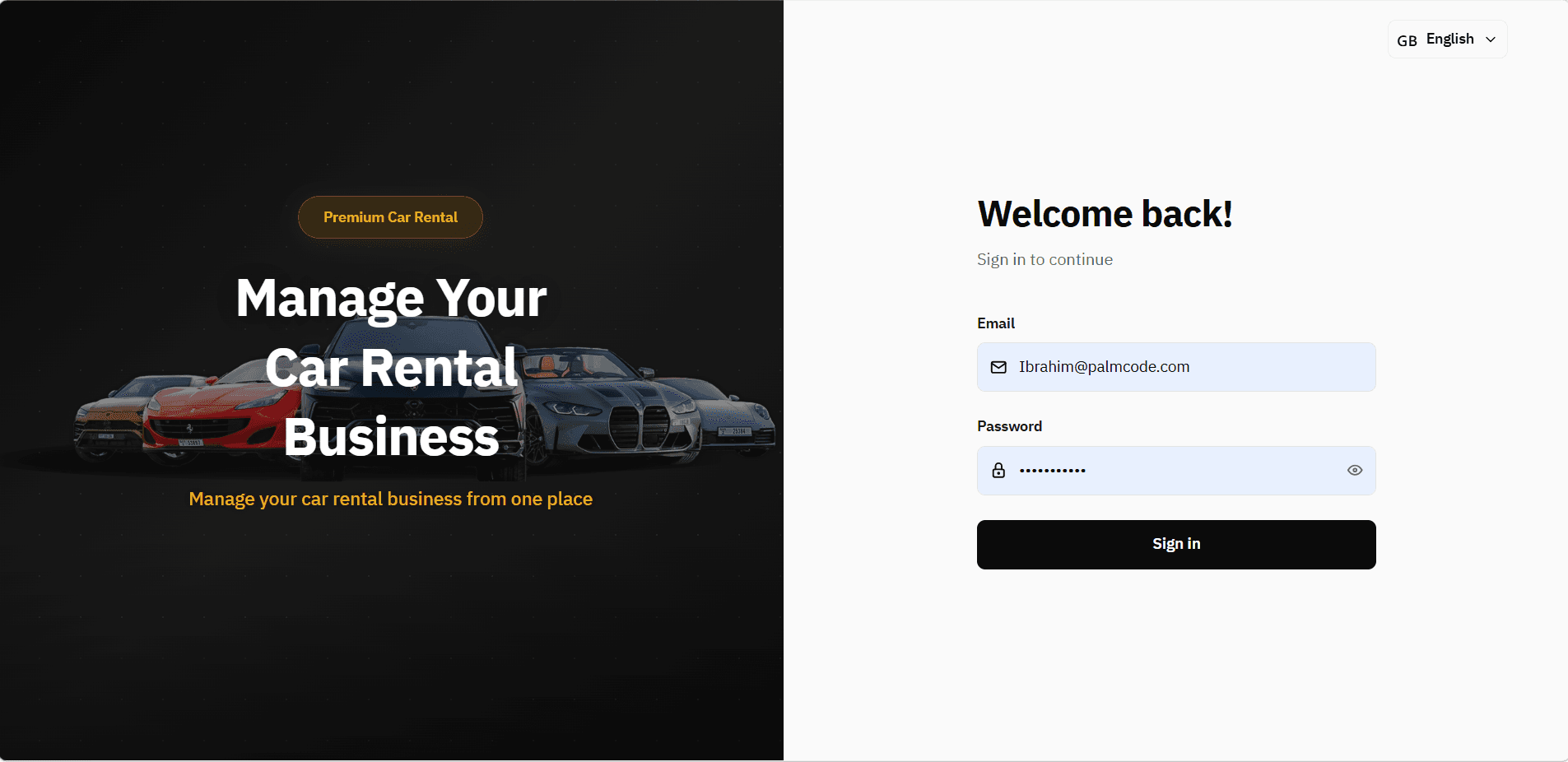 Screenshot of Rental Car — Full-featured rental management system with real-time inventory tracking, automa